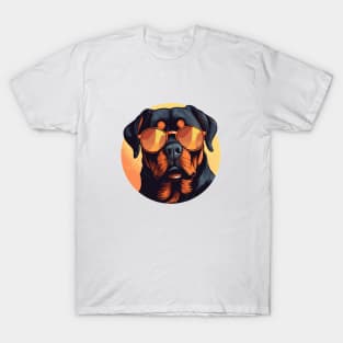 Cool Rottweiler Wearing Sunglasses T-Shirt